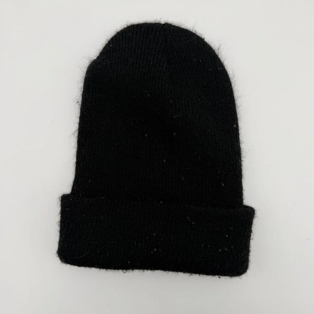 Carhartt black knit cuff beanie toddler acrylic watch cap logo patch hat unisex